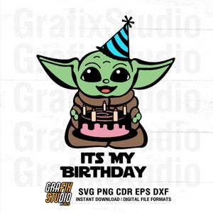 Star Wars Birthday Svg, Baby Yoda Shirt Design (Digital Download)