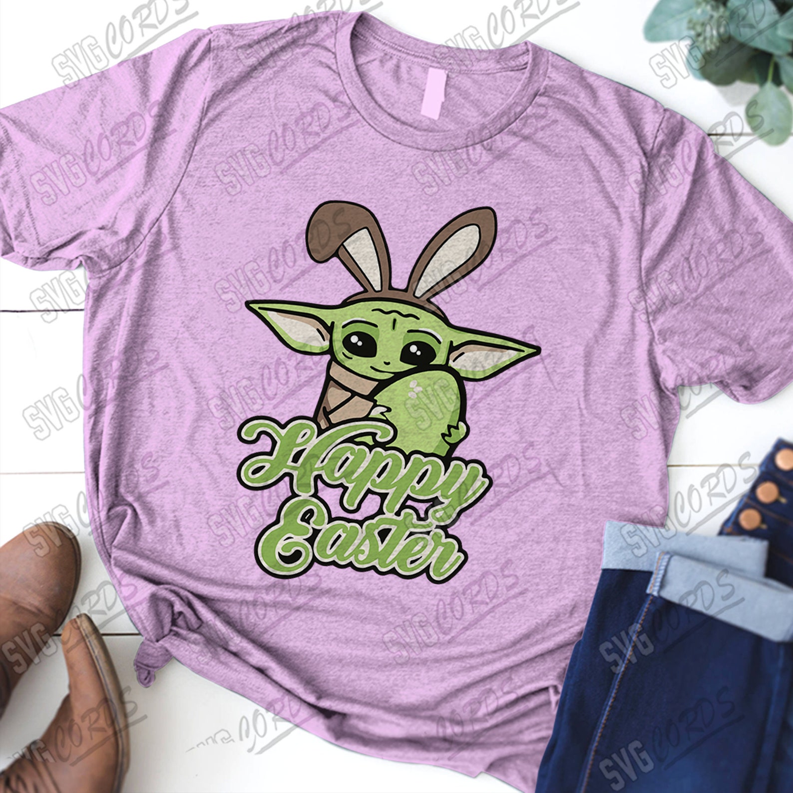 Download Baby Yoda Svg Happy Easter Mandalorian This is the way | Etsy