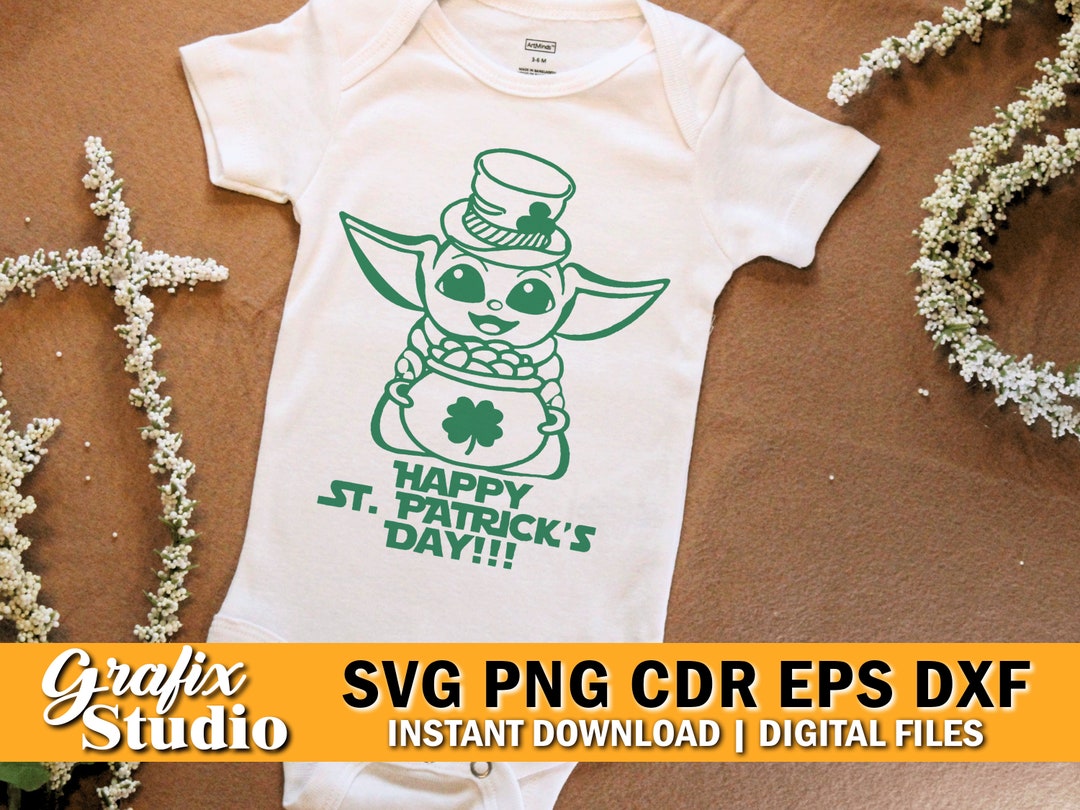 baby yoda st patricks day