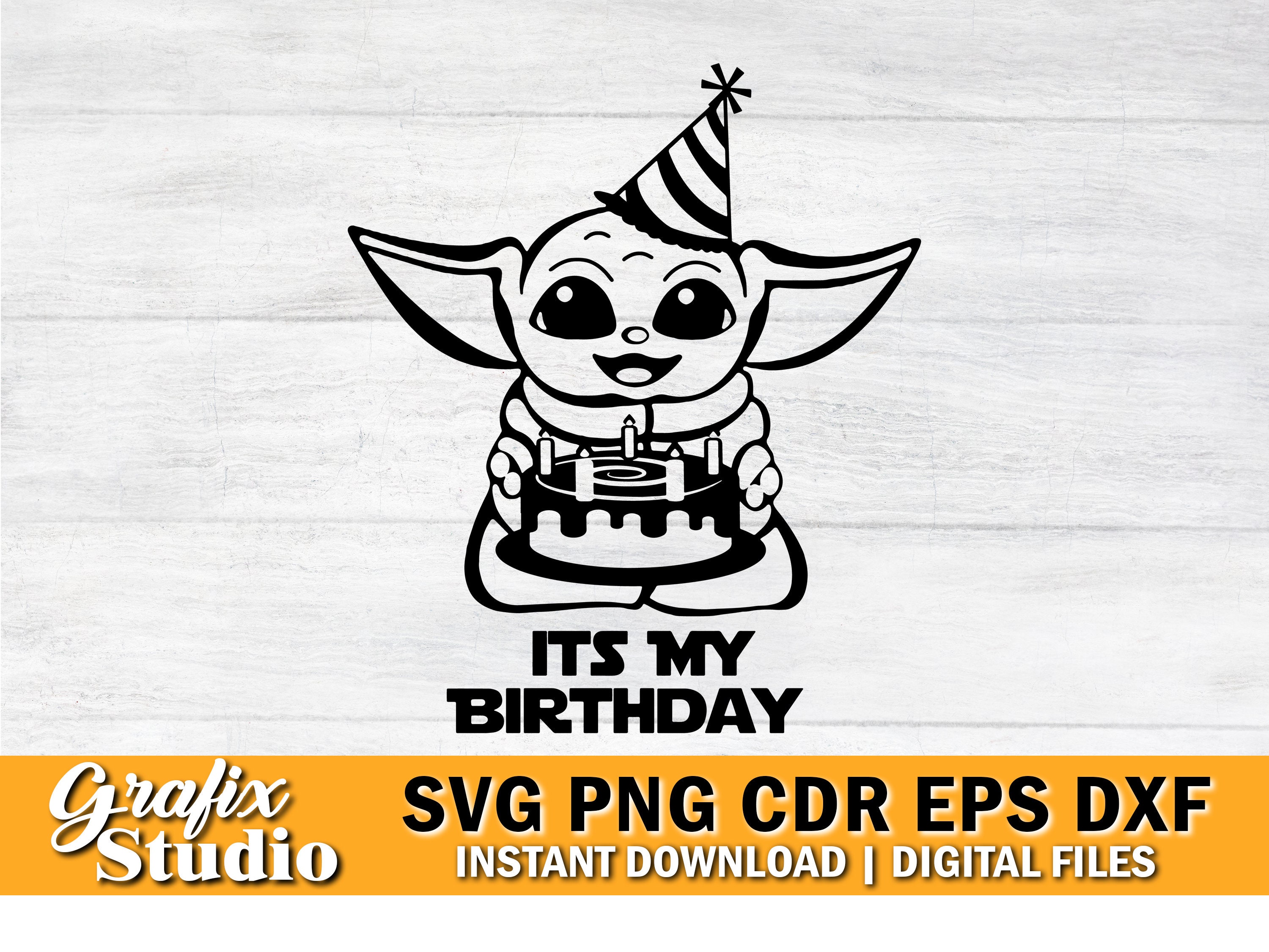 Baby Yoda Birthday Svg Mandalorian Starwars Svg Birthday Baby Etsy