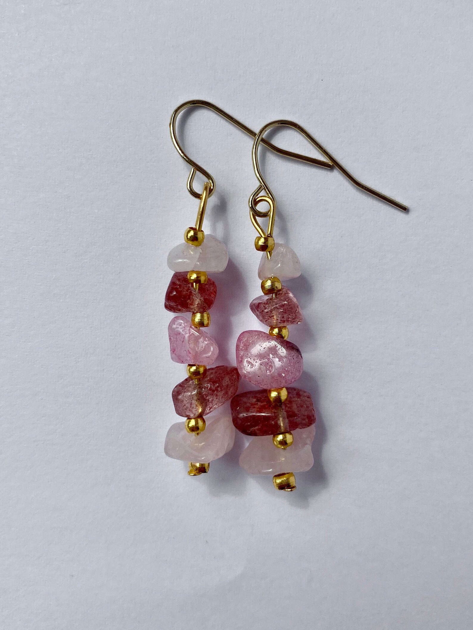 Unique dangle chip earrings Handcrafted with mixed Etsy