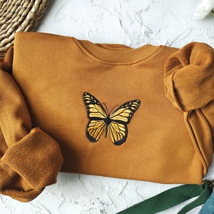 Small Monarch Butterfly Heat Transfer Stickers for Custom Air Force 1,  Small Orange Butterfly Iron on Patches for Shoes 