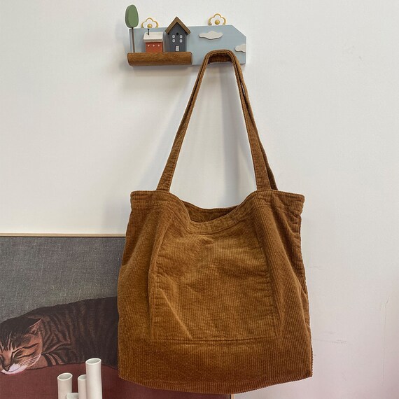 Buy Corduroy Bag Shoulder Bag Tote Bag Messenger Bag Gift