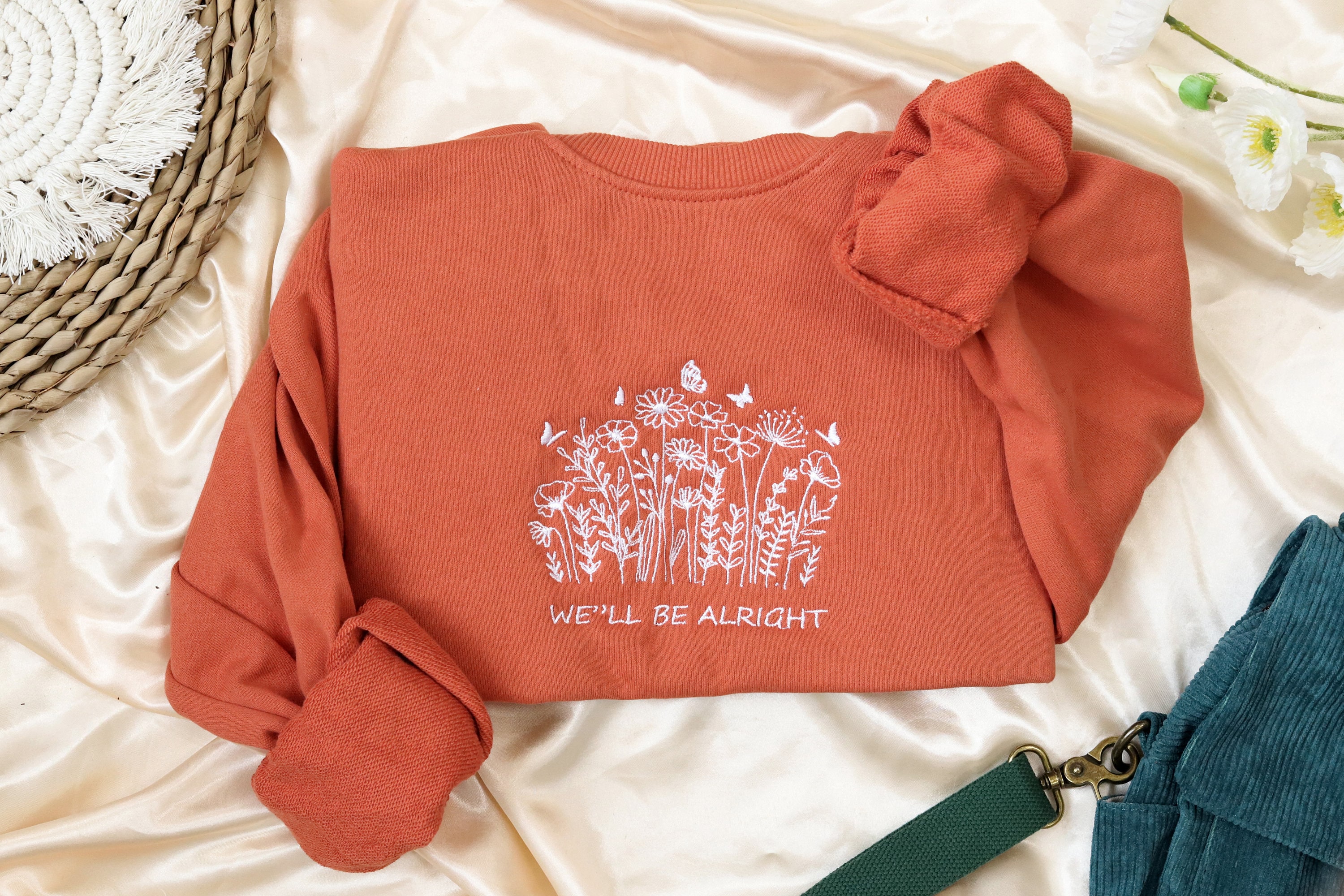 Discover We''ll be alright embroidered sweatshirt