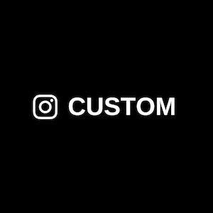 Custom Instagram Vinyl Sticker x 2