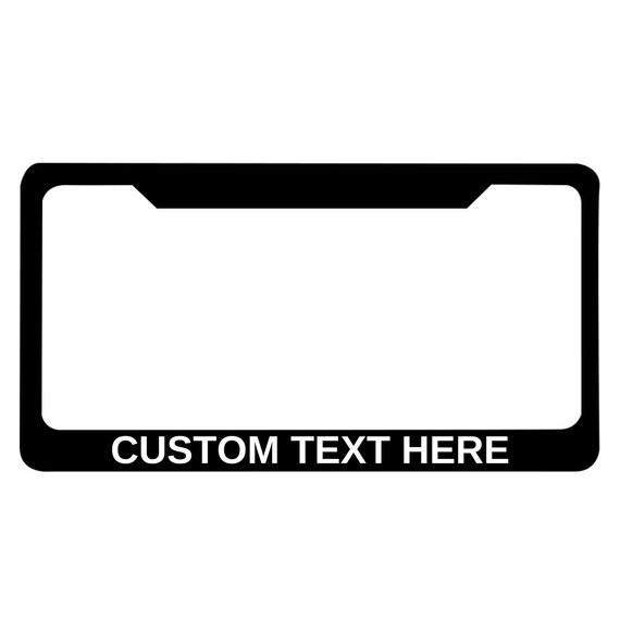 Custom License Plate Frame Etsy