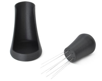 WDT Tool for Espresso with Self-Aligning Stand | Round Shape | 0.35mm Pins