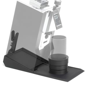 ARO Espresso® Inclined Stand for Eureka Mignon | Silicone Catch Tray | Telescoping Dosing Stand | Low Retention Single Dosing Kit