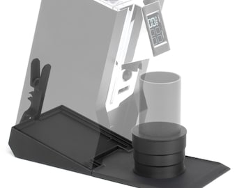 ARO Espresso® Inclined Stand for Eureka Mignon | Silicone Catch Tray | Telescoping Dosing Stand | Low Retention Single Dosing Kit