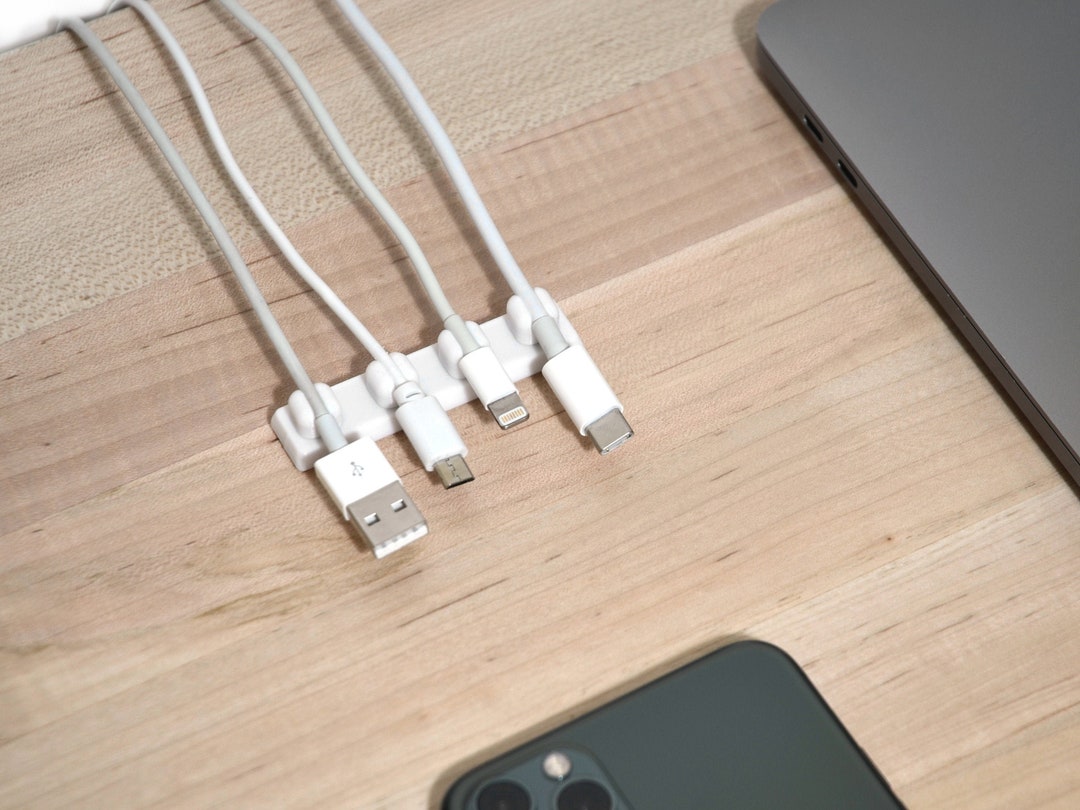 Gestion magnétique multi-câbles Organisateur de câble Gardien de cordon de  bureau Clips de cordon pour Lightning, USB-C, Thunderbolt, Micro USB, et  plus encore -  France