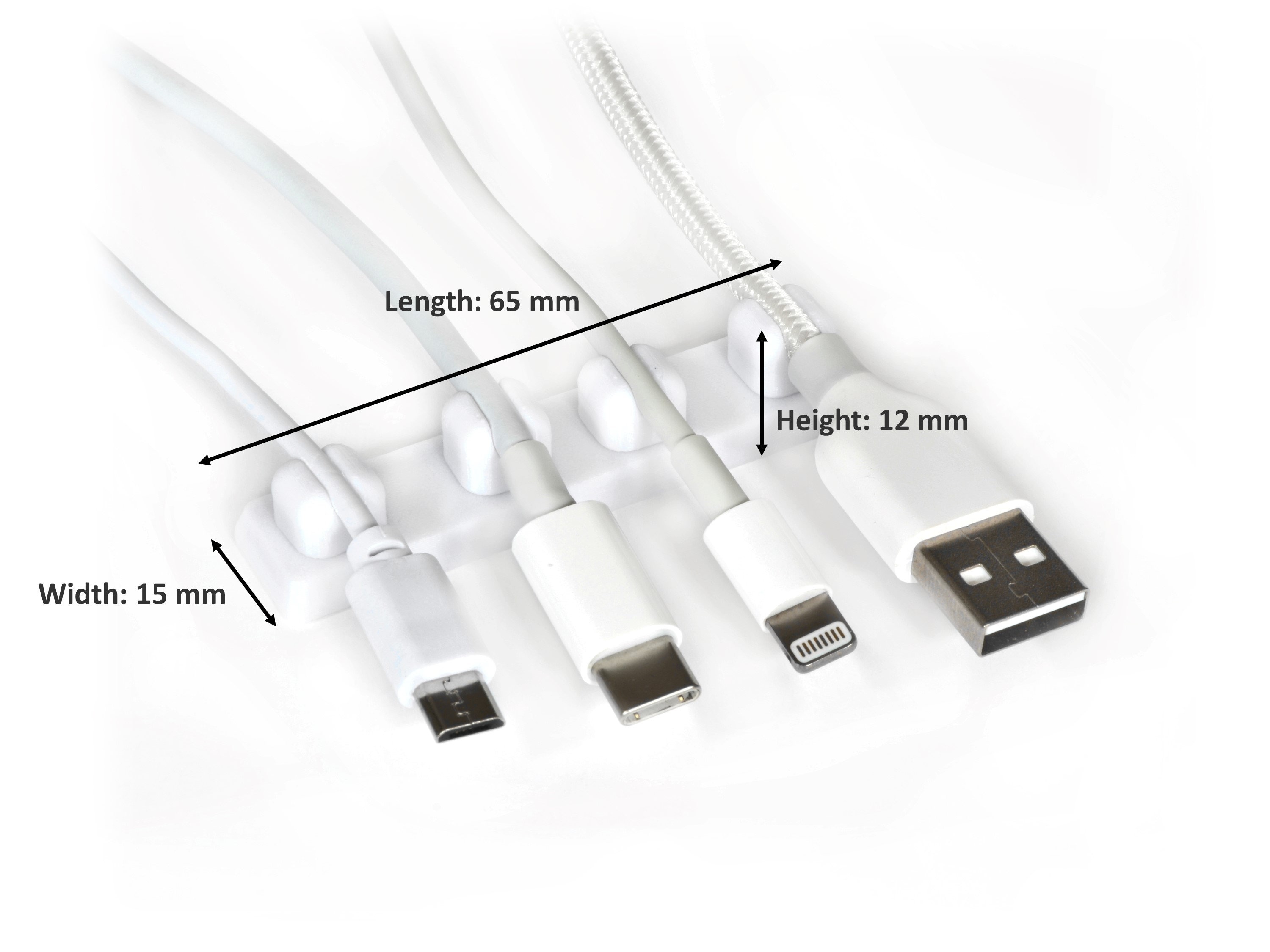 Gestion magnétique multi-câbles Organisateur de câble Gardien de cordon de  bureau Clips de cordon pour Lightning, USB-C, Thunderbolt, Micro USB, et  plus encore -  France