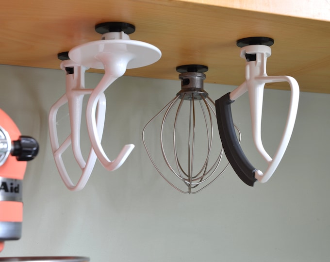 KitchenAid Mixer Single Attachment Holder | Space-Saving Organizer Mount | Available in Multi-Pack