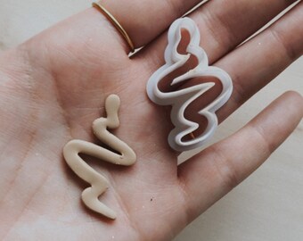 Snake Shape Polymer Clay Cutters/3D Printed Polymer Clay Cutters/Polymer Clay Tools/Jewelry Making Tools/Small Cookie Cutters/Clay Tools