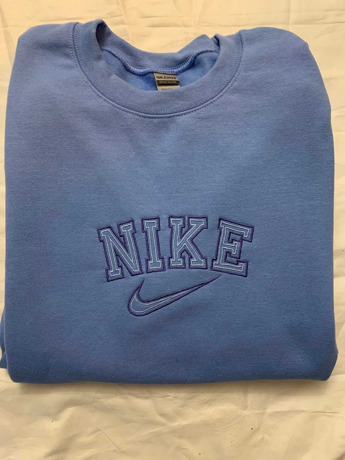 Embroidered Vintage Nike Spellout Sweater Crewneck | Etsy
