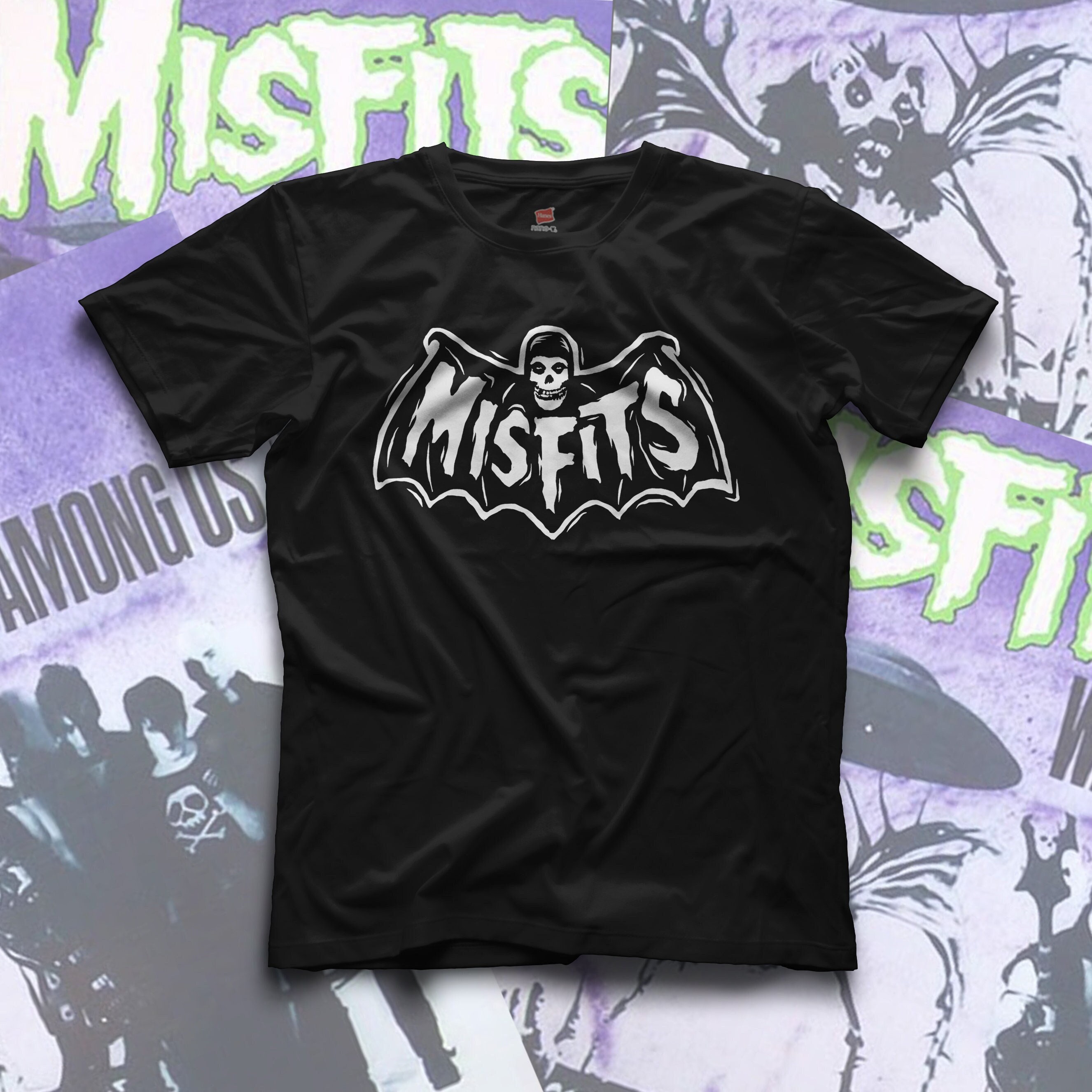 The Misfits Crimson Ghost Bat T-shirt Vintage Glen Danzig T - Etsy