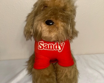 Vintage Little Orphan Annie Sandy Dog Plush 20 inches. 1982 Knickerbocker