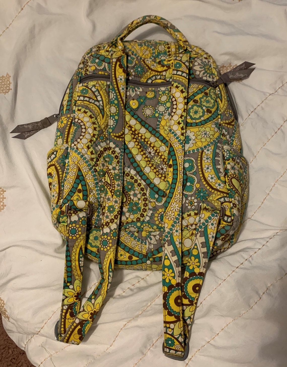 Vera Bradley Backpack lemon Parfait Pattern spring 2011 Etsy