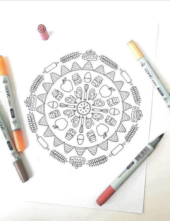 Printable Coloring Page for Adults and Children Mindful - Etsy