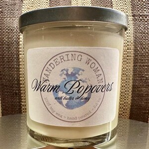 Warm Popovers with Butter & Honey Soy Wax Candle