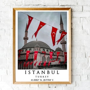 Istanbul Türkiye Mosque Wall Art Print