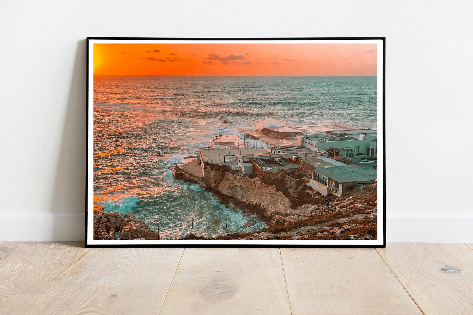 Beirut Sunset Art Print Lebanon Wall Art Mediterranean Sea Etsy