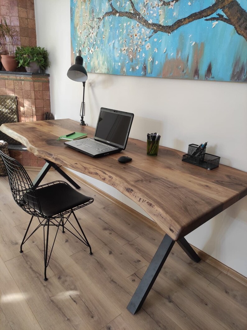 Walnut Table Walnut Office Table Office Desk Dining Table Etsy