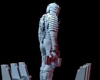 Dead Space Issac Clarke Diorama Necromorph 3d printed DIY model kit Various scales available