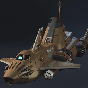 Paracaidista S.H.A.D.O de UFO Gerry Anderson, kit de modelo DIY impreso en 3D de resina, varias escalas - SHADO