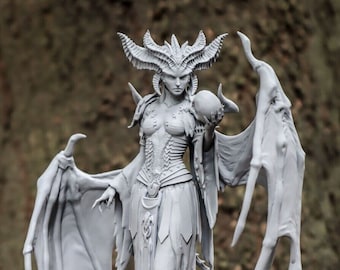 Lilith from Diablo 4 IV Resin 3d printed DIY model kit 27cm tall Unpainted