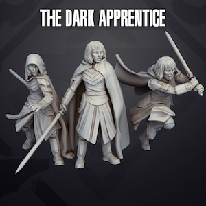1x Shin Hati Grey Jedi Star Wars Legion 1:46 Scale Ahsoka Show Resin 3d printed