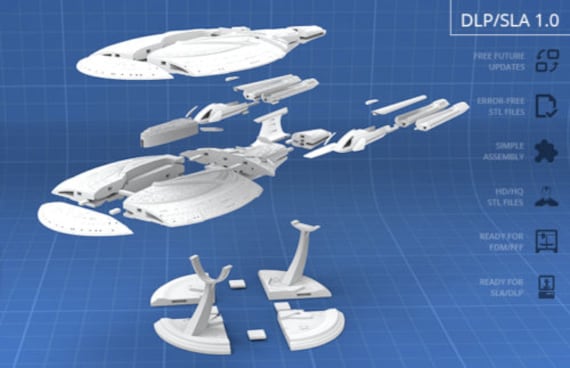 Star Trek USS Enterprise Spaceship Model Kit Authentically -  Singapore