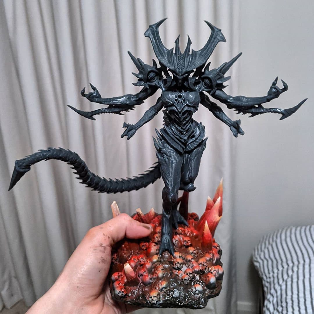 Diablo 3 Statue / Figure Resin 3d Printed DIY Model Kit 1:8 or 1