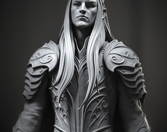 Thranduil Elvenking El Señor de los Anillos ESDLA Resina 3D Impreso DIY Modelo kit SIN PINTAR Varias escalas disponibles