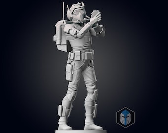 Figura de resina clon de Bad Batch Tech impresa en 3D, kit de modelo DIY a escala 1:6
