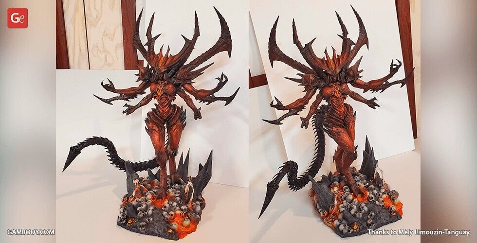 Diablo 3 Statue / Figure Resin 3d Printed DIY Model Kit 1:8 or 1