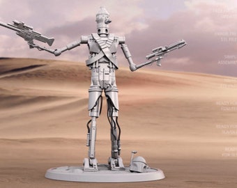 IG-11 Droid from The Mandalorian Star Wars Resin printed kit posable action figure Star Wars Various Scales available