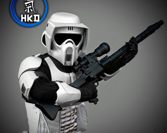 Biker Scout Trooper Storm Trooper Star Wars Resin 3d printed DIY model kit 1:6 Scale Unpainted