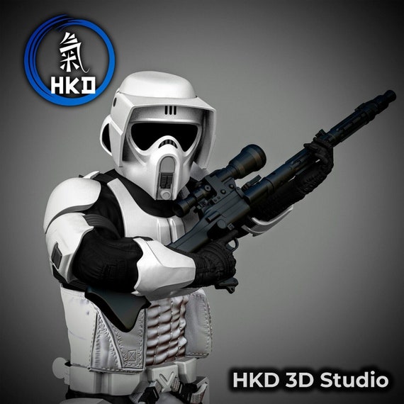 Biker Scout Trooper Storm Trooper Star Wars Resin 3d Printed