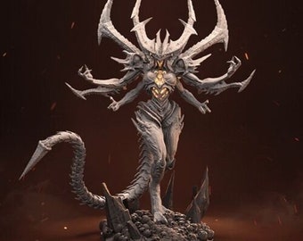 Diablo 3 Statue / Figure Resin 3d printed DIY model kit 1:8 or 1-16 Scale