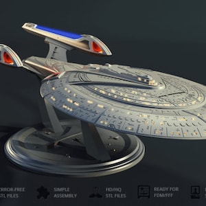 USS Enterprise NCC-1701-E Star Trek Resina kit de modelo DIY impreso en 3d