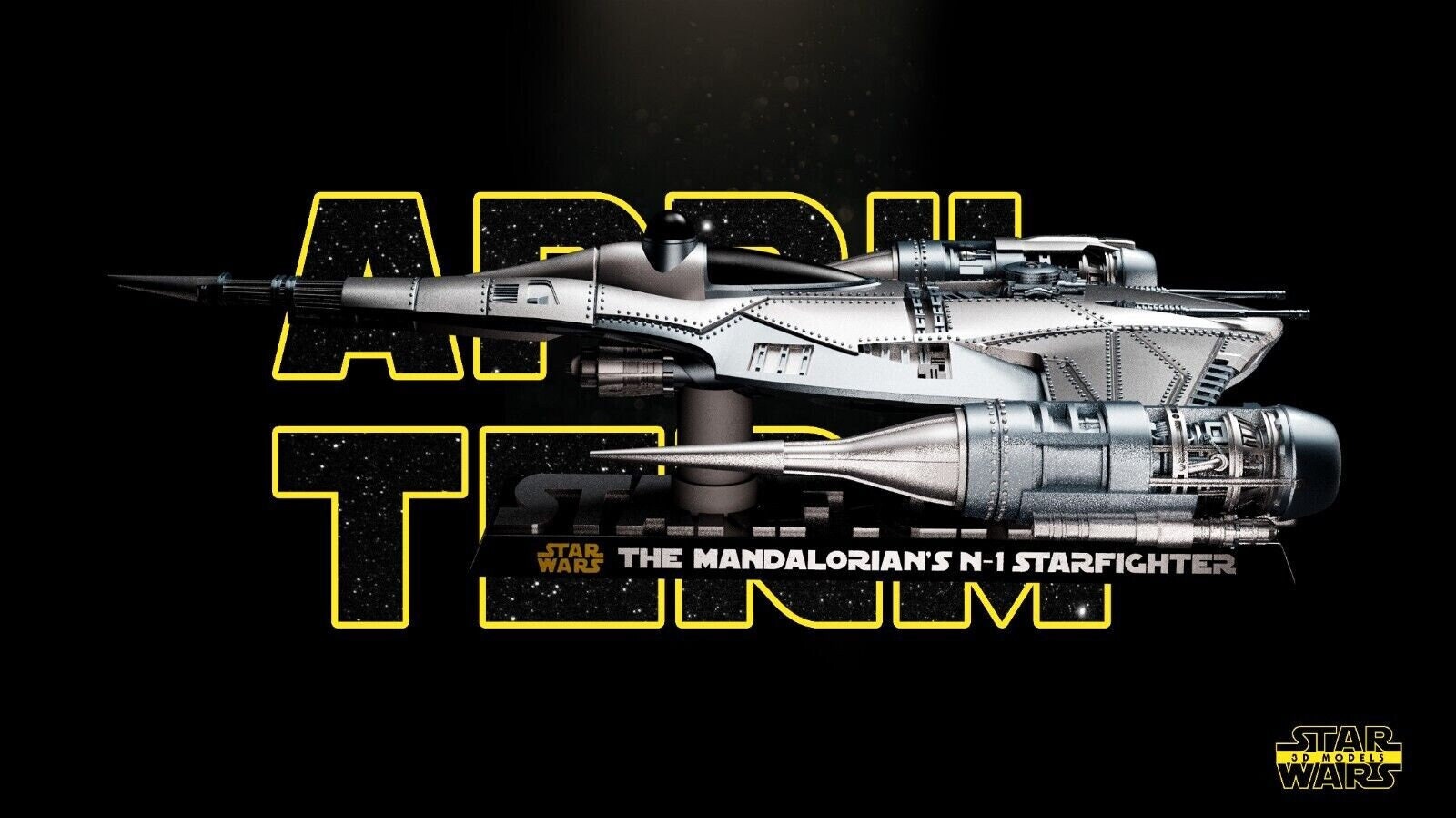 N-1 Naboo Starfighter Mandalorian's Spaceship Star Wars Resin 3d printed DIY model kit