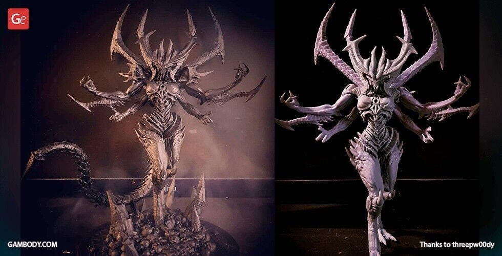 Diablo 3 Statue / Figure Resin 3d Printed DIY Model Kit 1:8 or 1