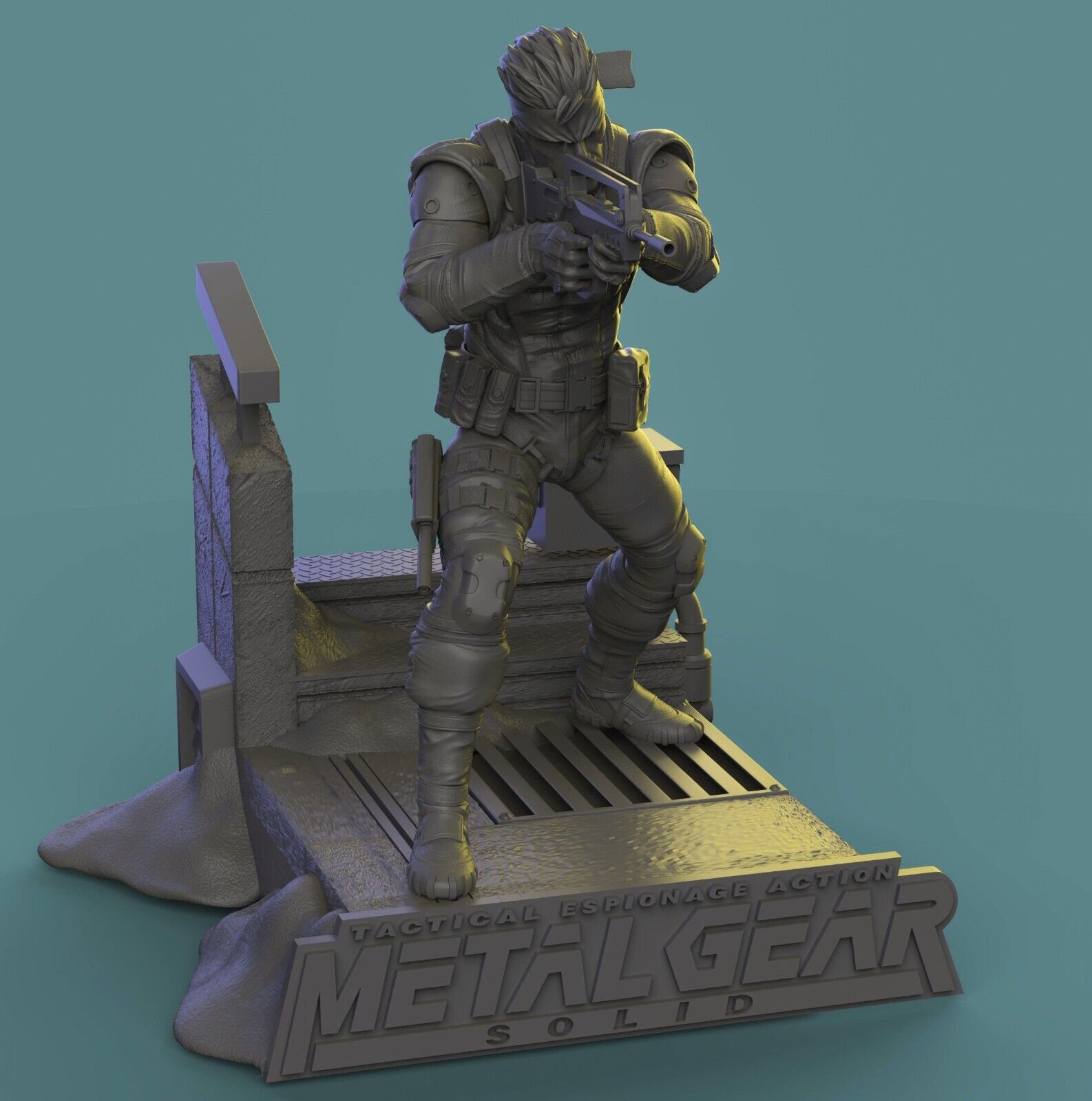ソリッド スネーク メタルギア ソリッド 1 樹脂 3D プリント