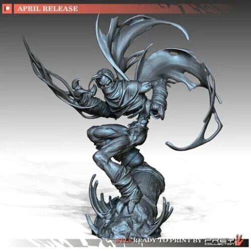 Raziel Soul Reaver the Legend of Kain Resin 3d Printed DIY Model