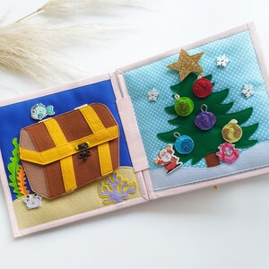 Personalized QUIET BOOK for baby, christmas gift for kids, activity book for toddler