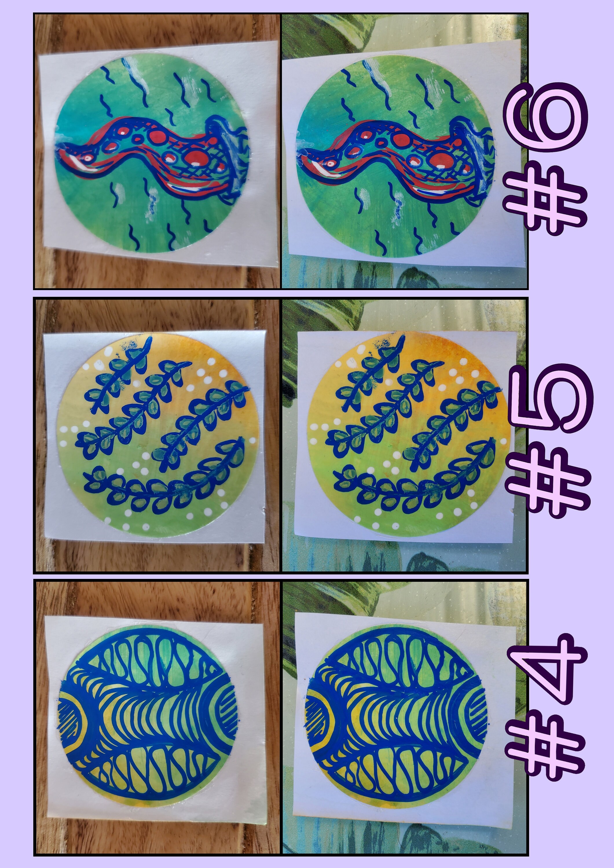 Hand Drawn Stickers | 2 Inch Circle Sticker Collection, 17 Different ...