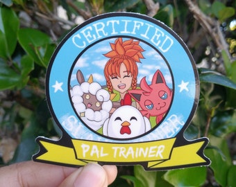 Certified Pal Owner Vinyl badge sticker| Unofficial PalWorld sticker| funny animal videogame decals