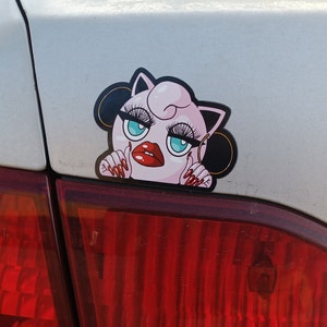 Baddiepuff Magnet | funny hispanic anime baddie parody fridge and car magnet decal