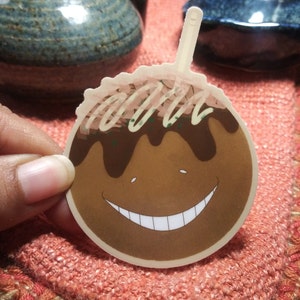 KoroTakoyaki Vinyl Sticker | Weatherproof anime Japanese food takoyaki decal