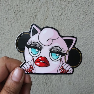 Baddiepuff waterproof vinyl sticker| funny parody anime boujee decal